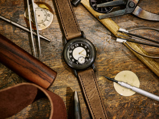 Old antique grunge pocket watch.