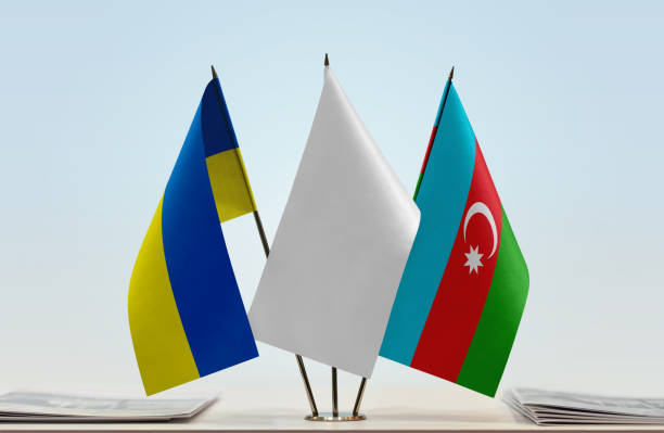 istock Flags of Ukraine and Azerbaijan 1085071244