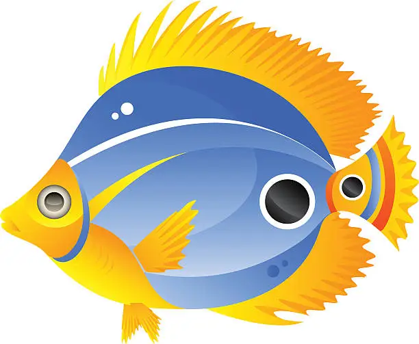 Vector illustration of Exotic fish