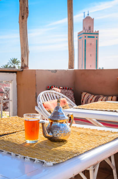 istock Traditional Moroccan mint tea in Marrakesh, Morocco 1085104530