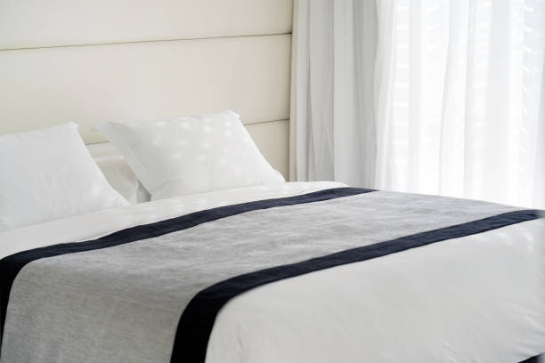 istock Interior of a hotel bedroom 1085108248