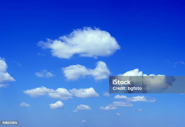 Blue Sky And White Clouds Stock Photo - Download Image Now - Backgrounds, Beauty, Beauty In Nature