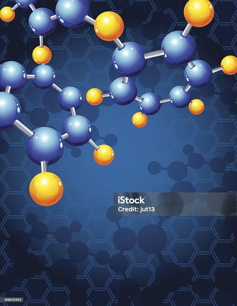 Molécule - clipart vectoriel de Abstrait libre de droits
