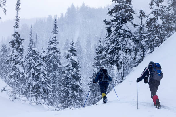 istock A skier walks in the mountains 1085128122