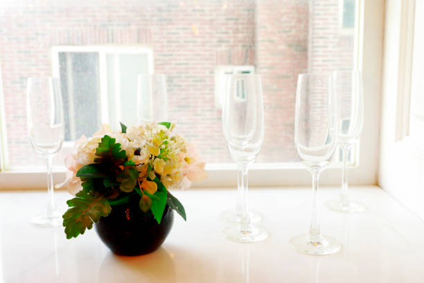 Champagne glasses celebration