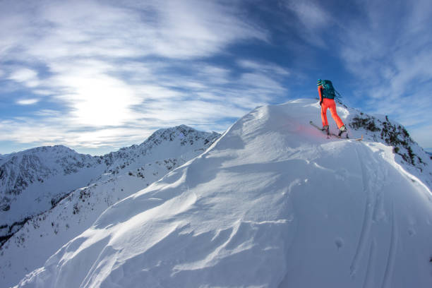 istock A skier walks in the mountains 1085139058