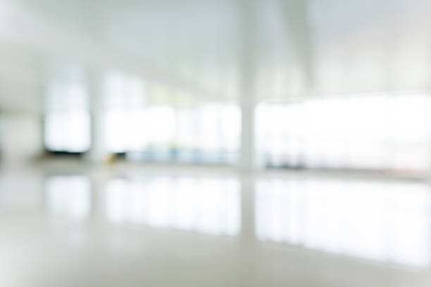 istock Blur background of empty lobby in hospital 1085145018