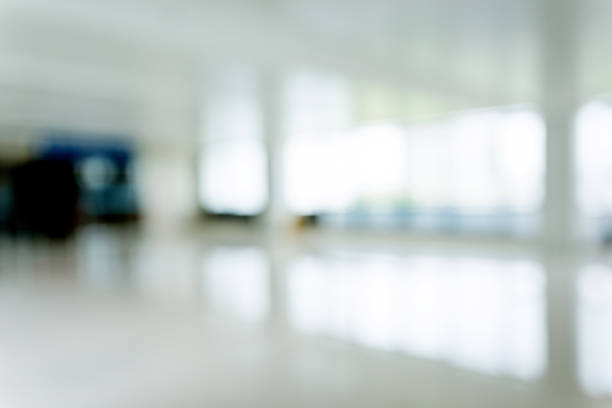 istock Blur background of empty lobby in hospital 1085145020