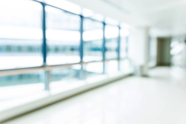 istock Blur background of empty corridor in hospital 1085145092