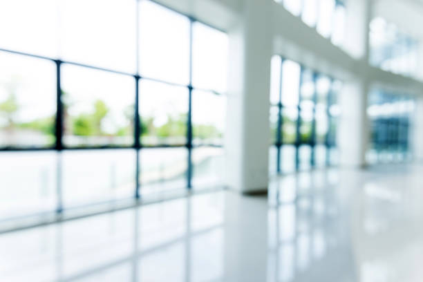 istock Blur background of empty lobby in hospital 1085145094