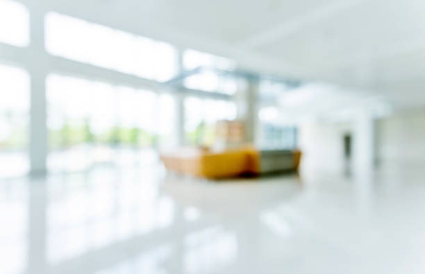 istock Blur background of reception desk on hospital lobby 1085145152