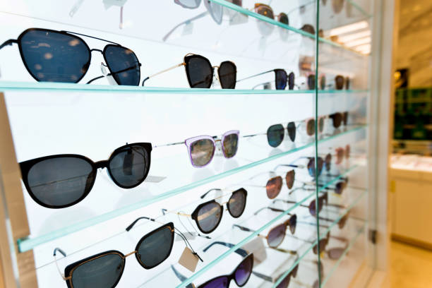 istock Sunglasses in a store rack 1085149350