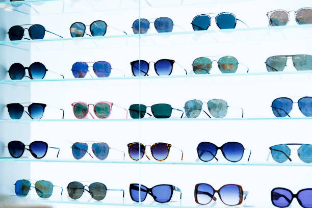 istock Sunglasses in a store rack 1085149422