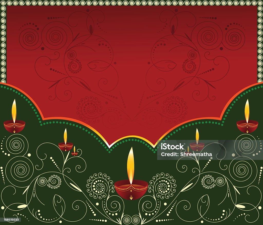 Beatiful Diwali Card  Backgrounds stock vector