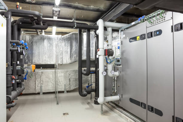 istock aeration pipes in a technical room 1085157808