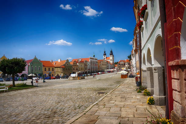 istock old Telc town in Czech republic 1085170754
