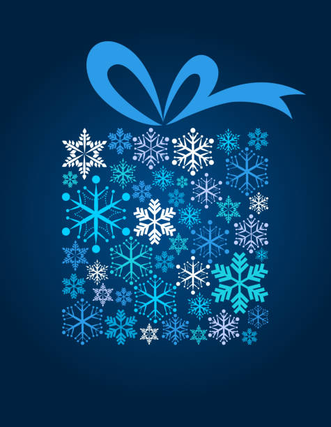 Blue Christmas gift box illustration made of snowflakes https://lh3.googleusercontent.com/-BKnF_I2mi1A/UHwW-GxuDjI/AAAAAAAABNQ/2F1IW7qcUKk/s800/xmas2012.jpg december clipart pictures stock illustrations