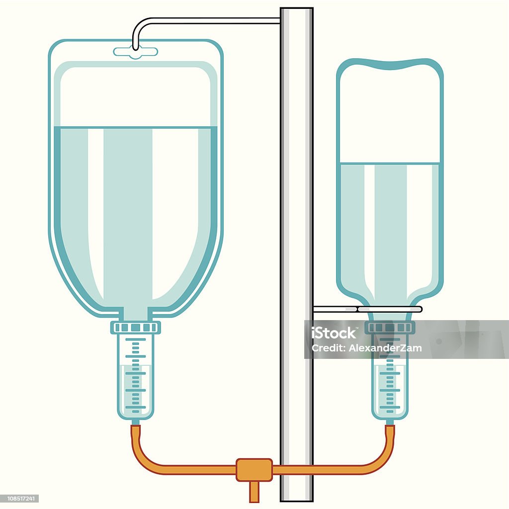 Intravenosa de caída - arte vectorial de Asistencia sanitaria y medicina libre de derechos