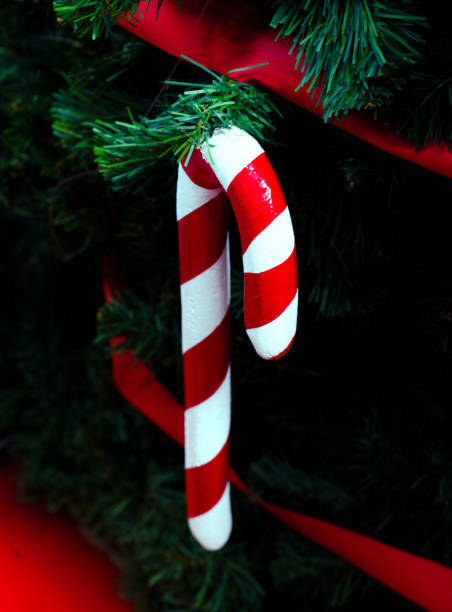 istock Beautiful of close up decoration in christmas tree branches background. 1085178880