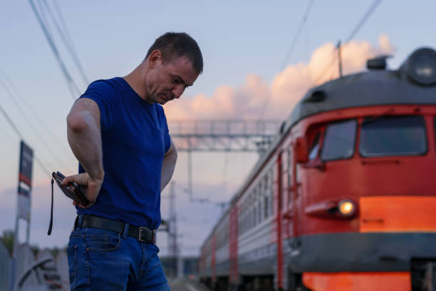 istock The man was late for the train stands with his head down 1085179398