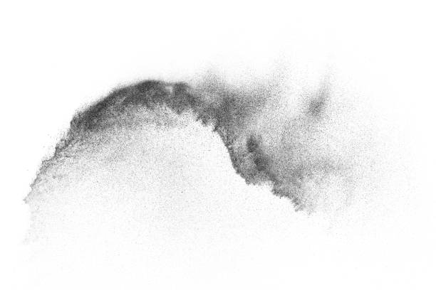 Freeze motion of black particles.