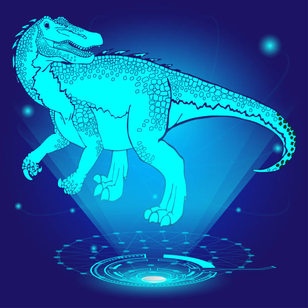 baryonyx の 3 d ホログラム。ベクトルの図。 - 12014点のイラスト素材／クリップアート素材／マンガ素材／アイコン素材