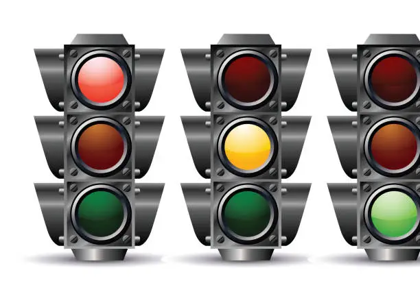 Vector illustration of Traffic light