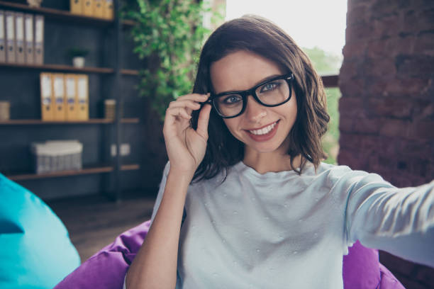 istock Self-portrait of nice cute adorable attractive charming cheerful 1085203072