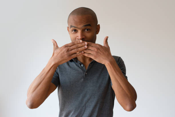 istock Joyful black guy going to send air kisses 1085204686