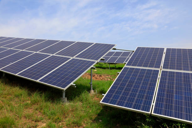 istock solar panel on the hillside, closeup of photo 1085205330