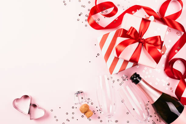 istock Gifts on pink background. 1085205966