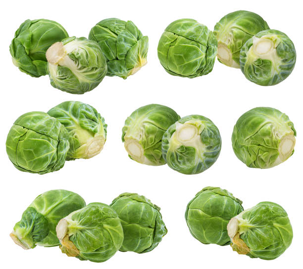 istock Brussels sprout isolated on white background with clipping path 1085207544