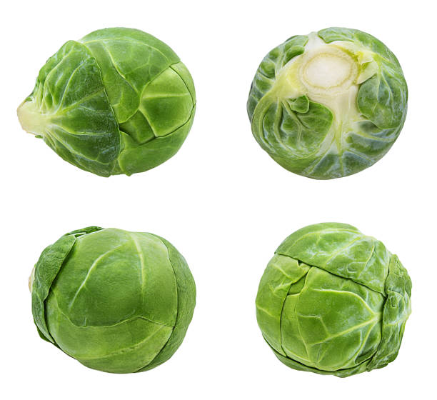 istock Brussels sprout isolated on white background with clipping path 1085211262