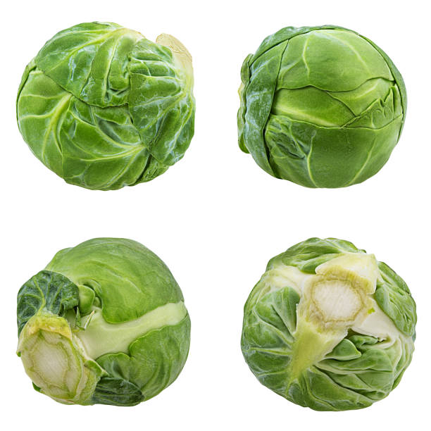 istock Brussels sprout isolated on white background with clipping path 1085211776