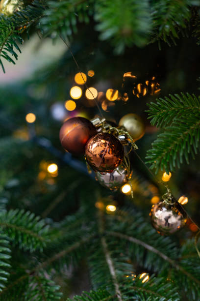 istock christmas balls on tree at market in advent 1085217944