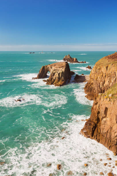 istock Land's End in Cornwall, England on a sunny day 1085223818