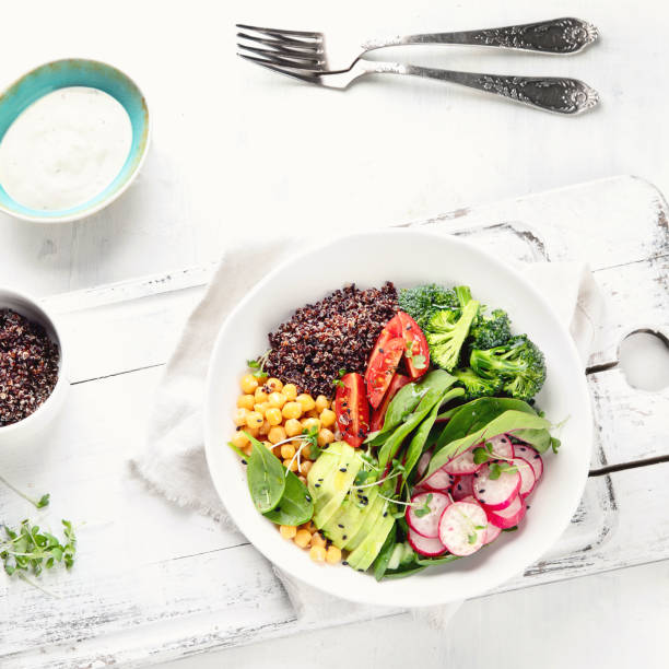 istock Healhty vegan lunch bowl 1085229238