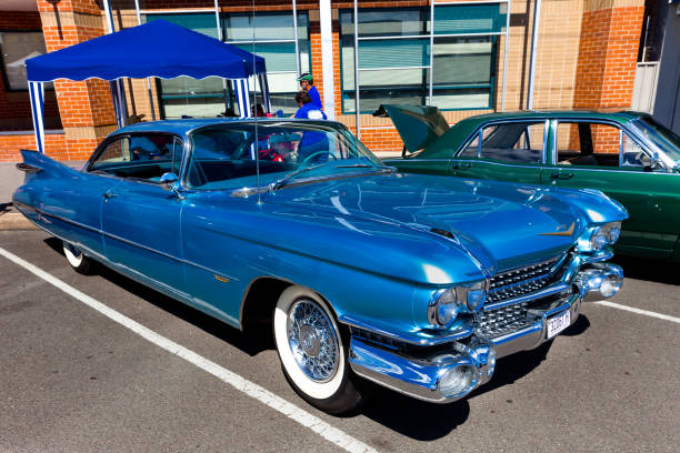Kurri Kurri , Australia - March 24, 2013: 1959 Cadillac DeVille coupe at the Nostalgia Festival and Classic Car Show at the Central Coast town of Kurri Kurri in New South Wales,Australia.