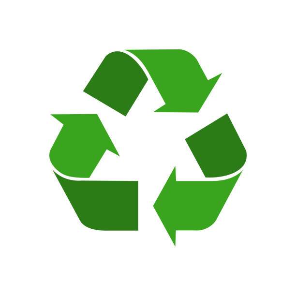 recycelt - recycle symbol stock-grafiken, -clipart, -cartoons und -symbole