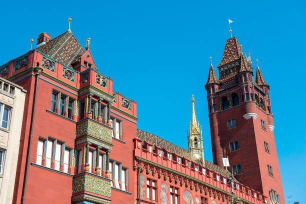 istock Marktplatz with the Rathaus in Basel, Switzerland 1085240966