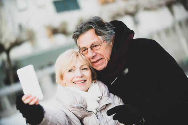 istock Senior couple doing selfie 1085241110