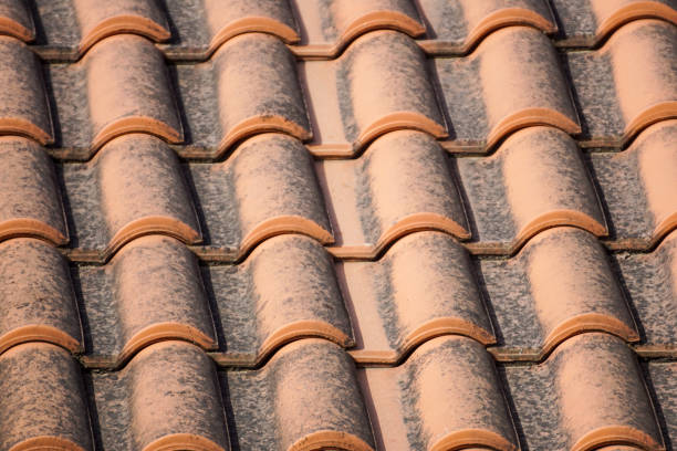 istock orange roof and blue sky background close up 1085245538