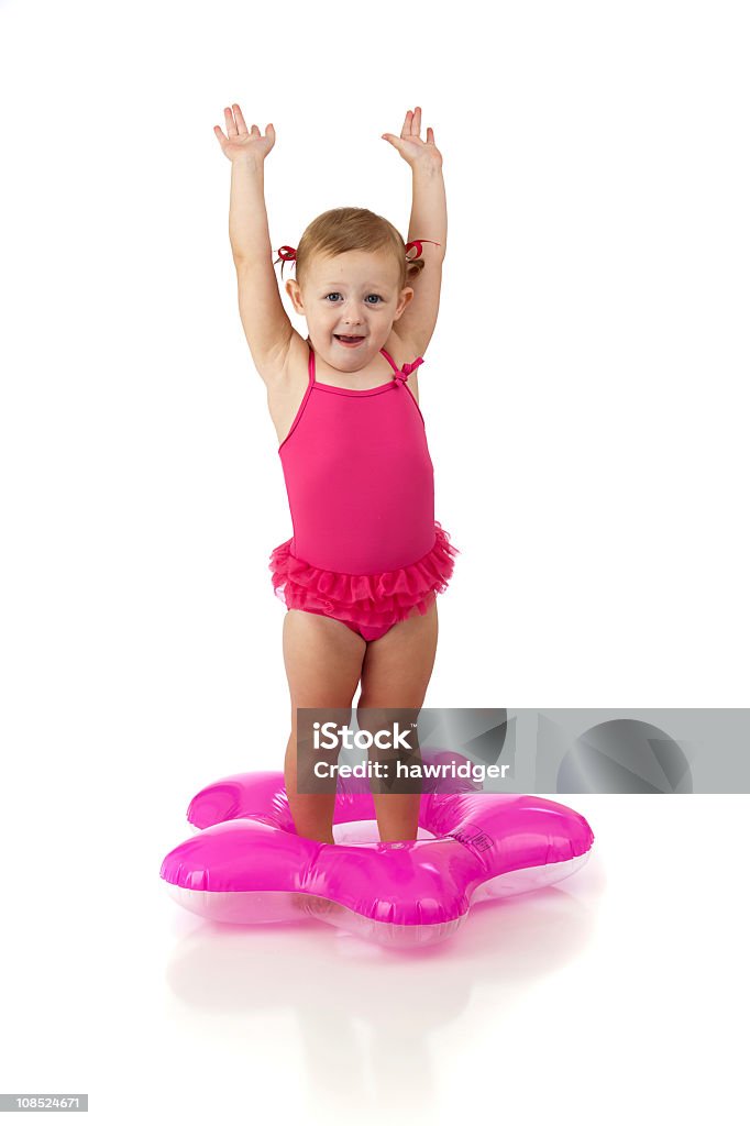 Hooray for Swimming  Girls Stock Photo