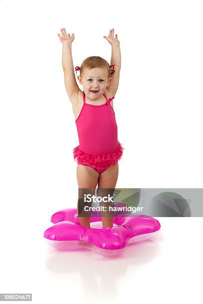 Hooray For Swimming Stock Photo - Download Image Now - Girls, Inflatable, Swimming Float