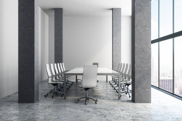 istock Clean meeting room interior 1085270896