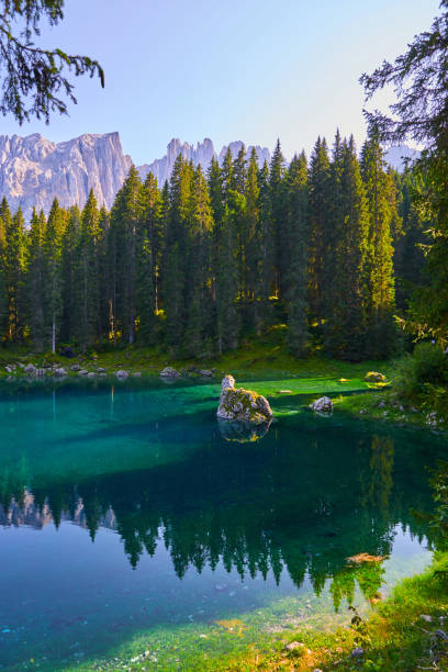 istock Mountain lake in Dolomites 1085270910