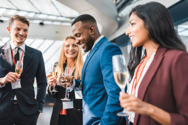 istock Group of businesspeople celebrating with champagne at work 1085271332