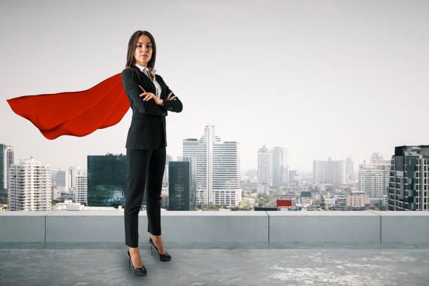 istock Superhero and success concept 1085271334