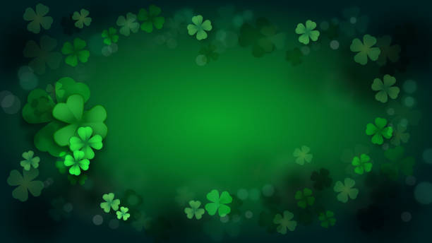 St. Patrick's Day, Green background by a St. Patrick's Day