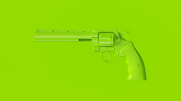 istock Green Large Double Action Revolver 1085276086